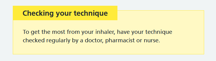 checking your inhaler using techninc-Ashcroft Pharmacy UK